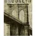 thumbnail image 1 of Great BIG Canvas | Rolled Michael Mullan Poster Print entitled Vintage NY Brooklyn Bridge, 1 of 4