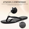 thumbnail image 4 of Flip Flops for Women Thong Flat Sandals Lightweight Minimalist Non-Slip Memory Foam Sole Open Toe Casual Vacation Daily Essentials Classic Beach Slippers, 4 of 7