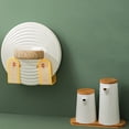 thumbnail image 5 of RKSTN Pot Lid Bracket Kitchen Shelf Punch-Free Wall-Mounted Pot Lid Rack Cutting Board Storage Rack Household Storage Drain Yellow, 5 of 5
