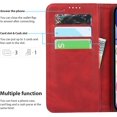 thumbnail image 2 of GHSDFBB étui iPhone 11 avec Porte-Cartes, étui portefeuille iPhone 11 pour Femmes, étui iPhone 11, étui portefeuille à Rabat en Cuir pour Hommes, étui portefeuille pour Femmes - Rouge Noir, 2 of 7