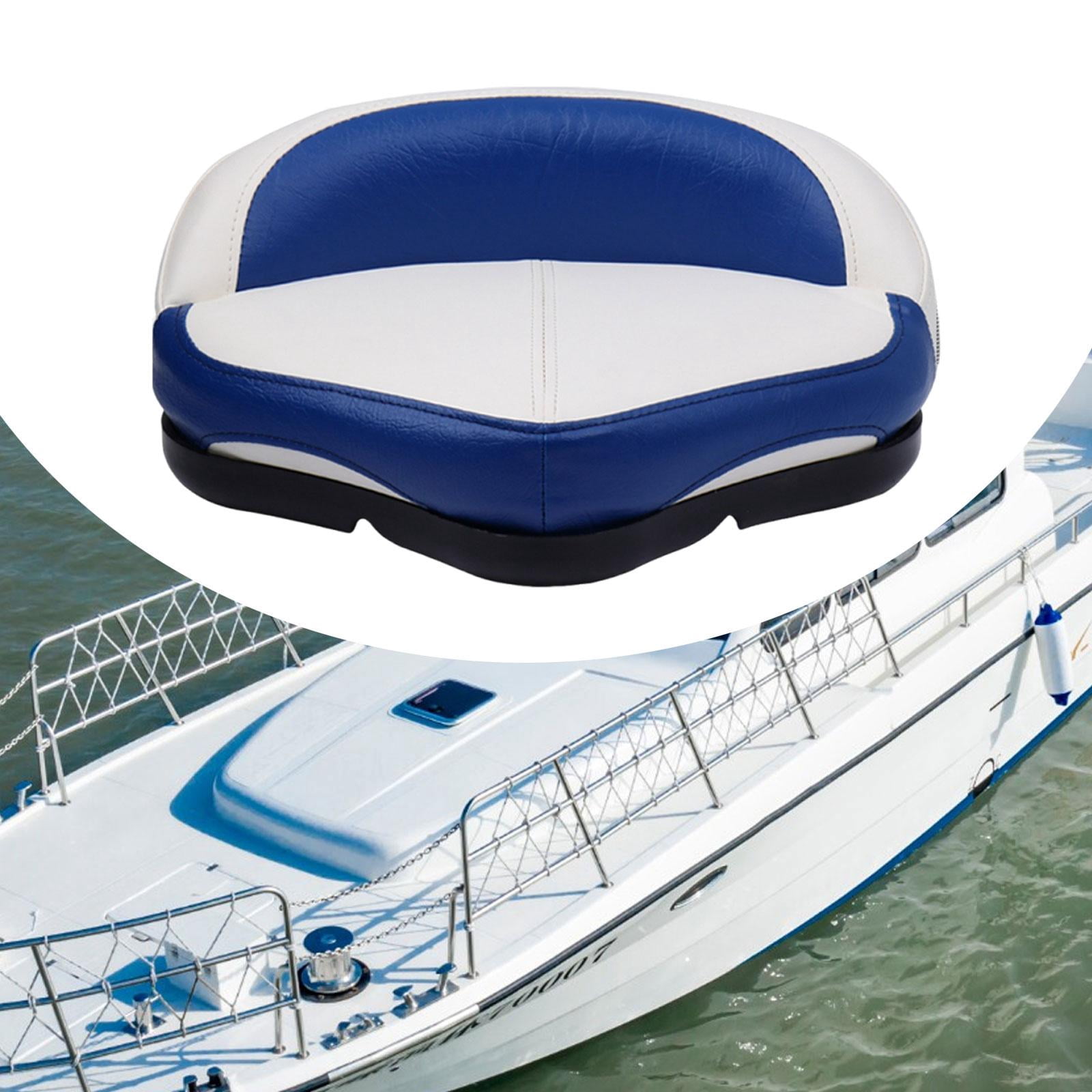 QccHieUs Boat Seat Easy Installation Accessories Replacement Pad Versatile Speedboat Seat Blue White
