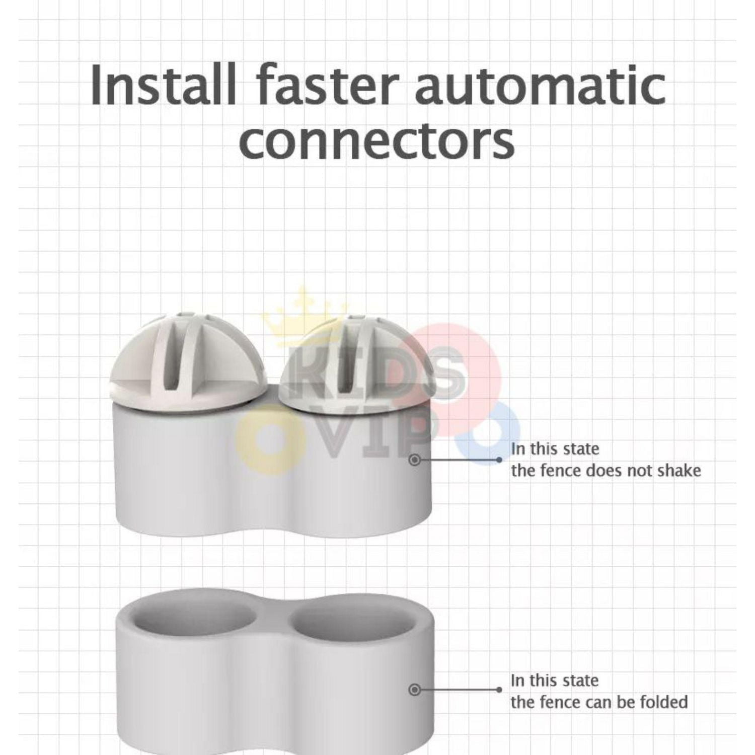 KidsVIP Indoor/outdoor Foldable Playpen With 20 Panels Fence And Safety Toddlers And Infants