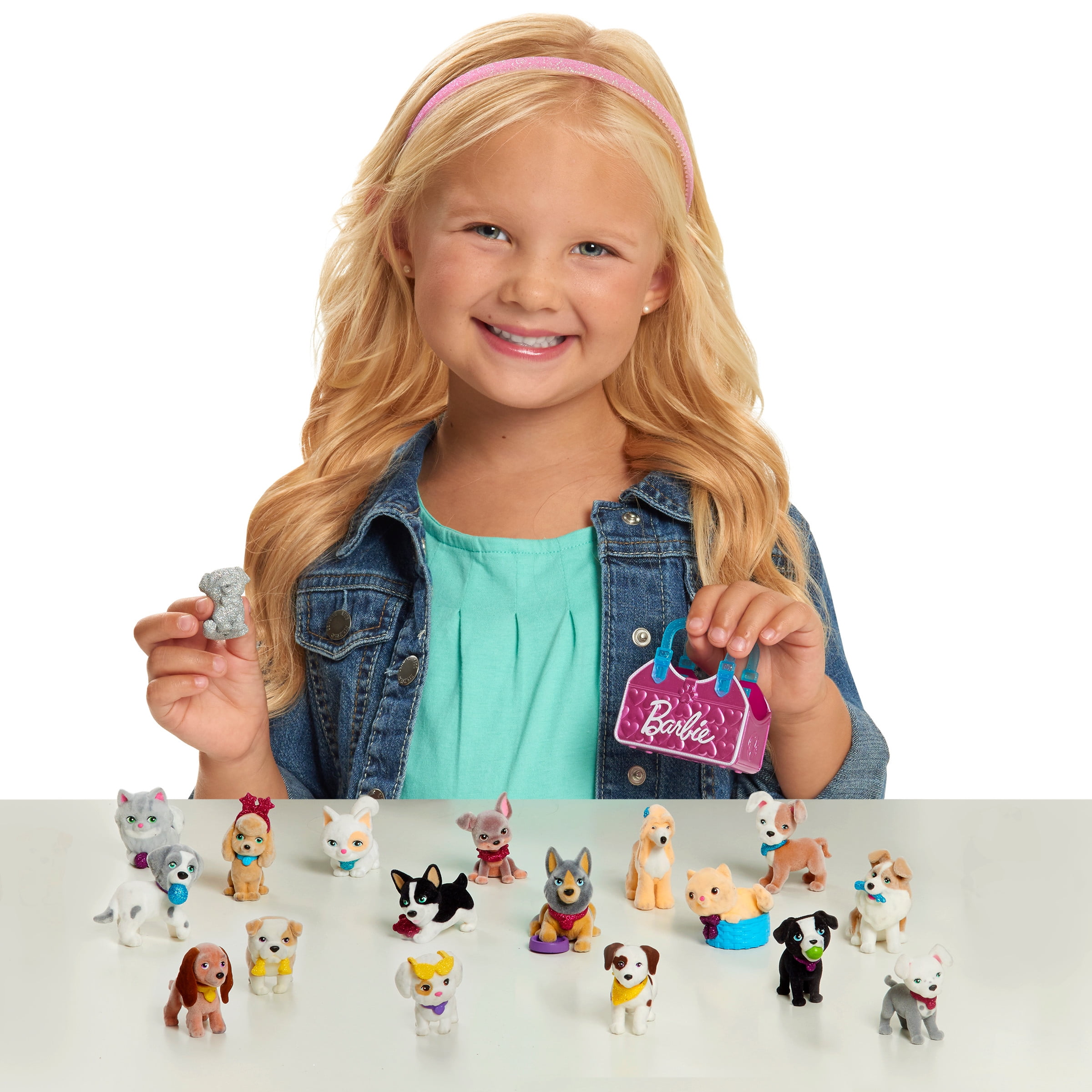 Barbie Pets Blind Bag Series 5 Gray Pitbull Figure NEW 
