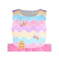 thumbnail image 4 of Girls Dress 2 Piece Set Bag Rainbow Layered Tier Easter Bunny Party 5 Years, 4 of 9