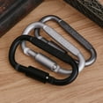 thumbnail image 4 of Twist Lock Carabiner Clips, Auto Locking Heavy Duty D Ring Carabiners Clip for Climbing Rappelling, D Shaped Carabiner, 4 of 13