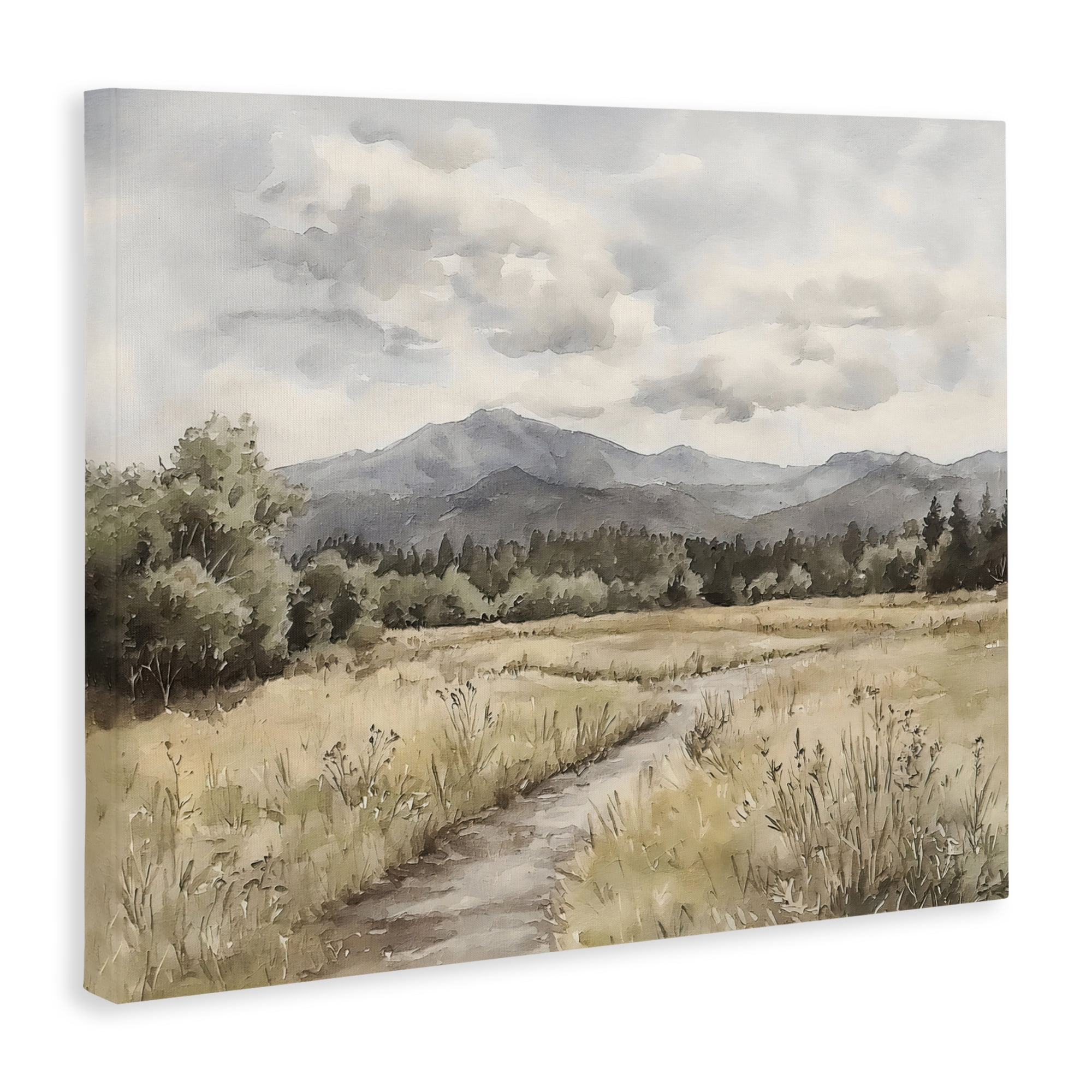 Stupell Industries Muted Pathway to Mountains Canvas Wall Art, design by Riley B