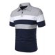thumbnail image 3 of Playeras Casual De Manga Corta A Rayas De Moda Para Hombre, 3 of 8