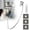 C, variant on 1Pc Window Cleaner With 2 Pads Extendable Window Cleaner Metal For Window Bathroom (D)