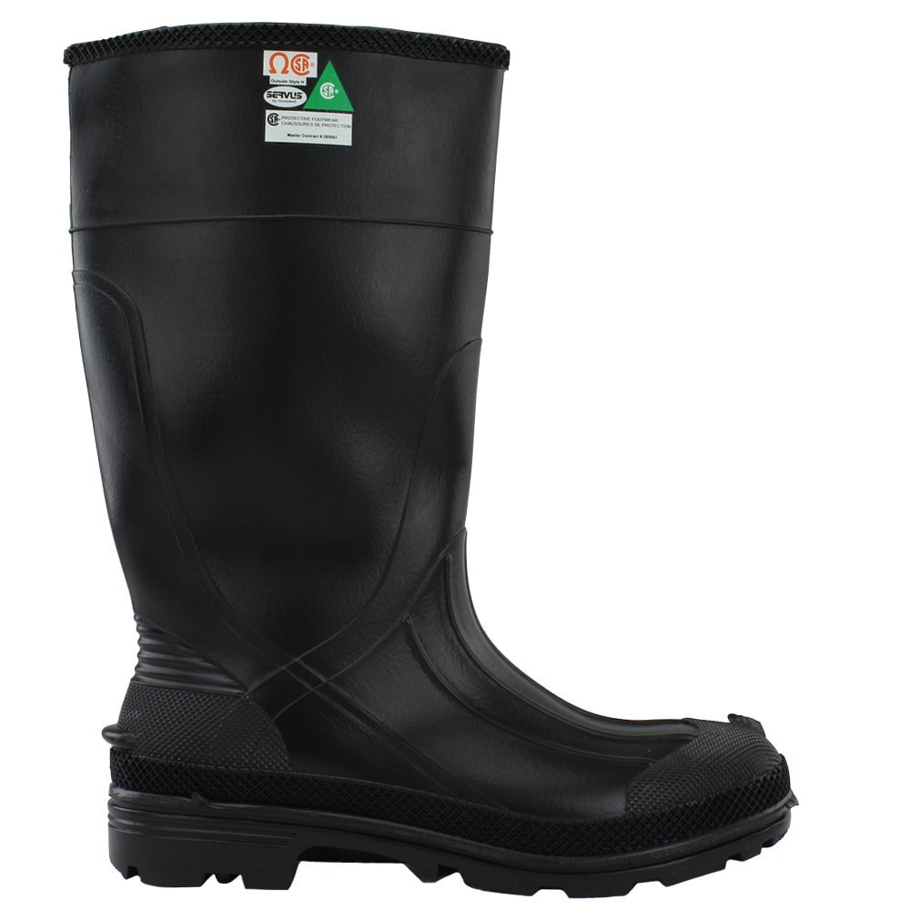 Servus Comfort Technology 14" PVC Soft Toe Men's Work Boots Black 