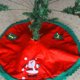 thumbnail image 2 of 90cm Papá Noel Falda de árbol de Navidad Decoración de vacaciones de Navidad Adorno Fiesta en casa Falda de árbol Alfombrilla Delantal Inevent JJ8810-05, 2 of 6