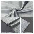 thumbnail image 6 of JIUZHEN Silver Grey Room Darkening Velvet Curtains 90 inches Long for Living Room, Soft Rod Pocket Thick Noise Reducing Window Drapes for Bedroom Home Office, 52W x 90L, Set of 2 Panels with Tiebacks, 6 of 10