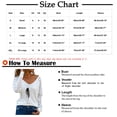 thumbnail image 3 of Blusa de manga larga de encaje estampado de moda para mujer Tops casuales con cuello en V Pompotops  FGAJ14570, 3 of 5