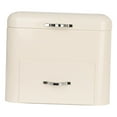 thumbnail image 3 of Almencla Bread Box Bread Holder Durable Portable Metal Bread Storage Container Bread Bin for Kitchen Counter Entrance White, 3 of 8