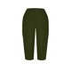 thumbnail image 5 of TaTaai Women's Casual 7/8 Length Pants Straight Leg Linen-Like Fabric with Elastic Waistband Side Pockets and Decorative Buttons for Spring Summer Outfits Gift, 5 of 7
