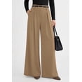 thumbnail image 2 of PRETTYGARDEN Womens Fall Wide Leg Trousers High Elastic Waist Loose Pleated Long Flowy Palazzo Work Pants with Pockets, 2 of 6
