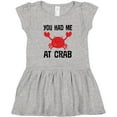 thumbnail image 3 of Inktastic Funny Crab Gift Girls Toddler Dress, 3 of 5