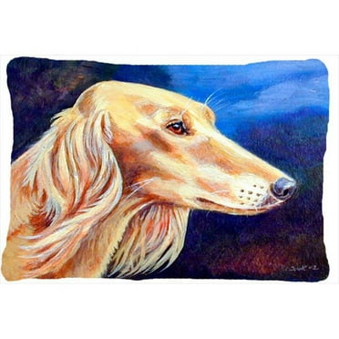 Carolines Treasures 7124PW1216 Saluki Canvas Fabric Decorative Pillow 12H x16W multicolor