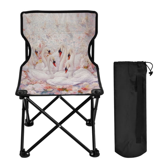 BZSMCE Camping Chairs Modern Blossoming Elegance Pattern Folding chair