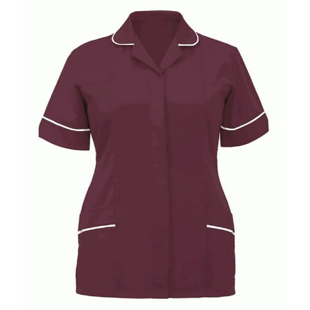

Women Scrubs Top Nurses Clothing Working Uniform Top Care Workwear Nurses Tunic Clinic Lapel Protective Clothing Tops
