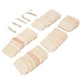 thumbnail image 4 of Wood Pieces, Irregular Shape Unfinished Wood Unique Cute Shape  Decorative  For Bookmarks Making For Gift Lables For DIY Handicraft, 4 of 8