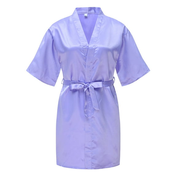 Children Baby Kid Girl Solid Summer Kimono Robes Bathrobe Sleepwear Clothes Coat