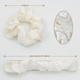 thumbnail image 3 of Winssy Natural Pure 100% Luxurious 22 Momme 6A Smooth-Super Soft Pure Real Mulberry Silk Scrunchies with Large Size Silk Hair Ties Elastic Band for Curly Hair 1pcs, 3 of 7