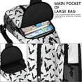 thumbnail image 4 of Sling Backpack,Halloween Bat Pattern Crossbody Bag with Water Bottle Holder,Waterproof Sling Bag for Men/Women with Chest Phone Holder for Hiking,Travel, 4 of 6