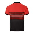 thumbnail image 6 of Huresd Mens Polo Shirts Breathable Shirts for Men Fashion Collared Short Sleeve Shirt Red 2XL, 6 of 6