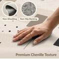 thumbnail image 6 of ODIKA 4'x6' Beige Geometric Charcoal Design Washable Area Rug Modern Abstract Pattern with Accents for Dorm Room, Small Living Stain Resistant Low Profile, Easy Care, 6 of 7