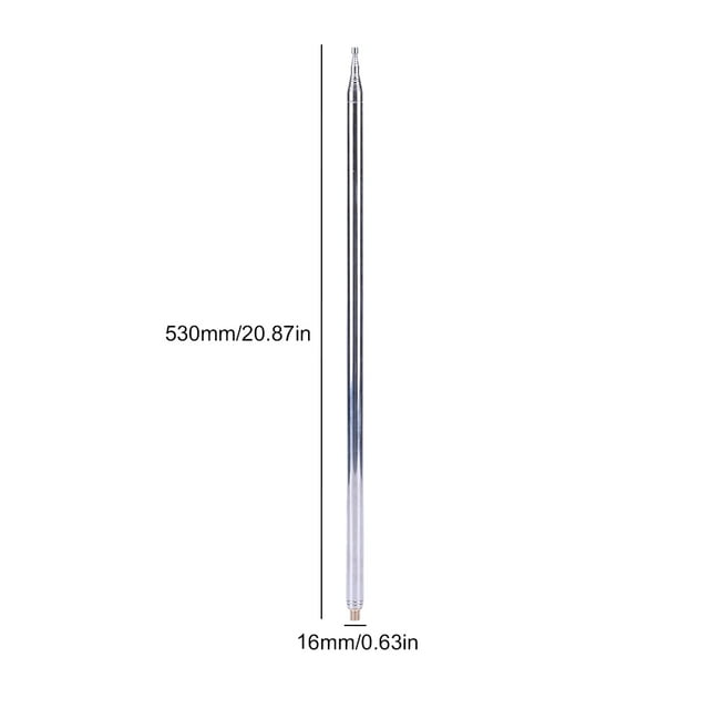Antena telescópica de acero inoxidable de 56 M varilla de tracción rosca M10 duradera