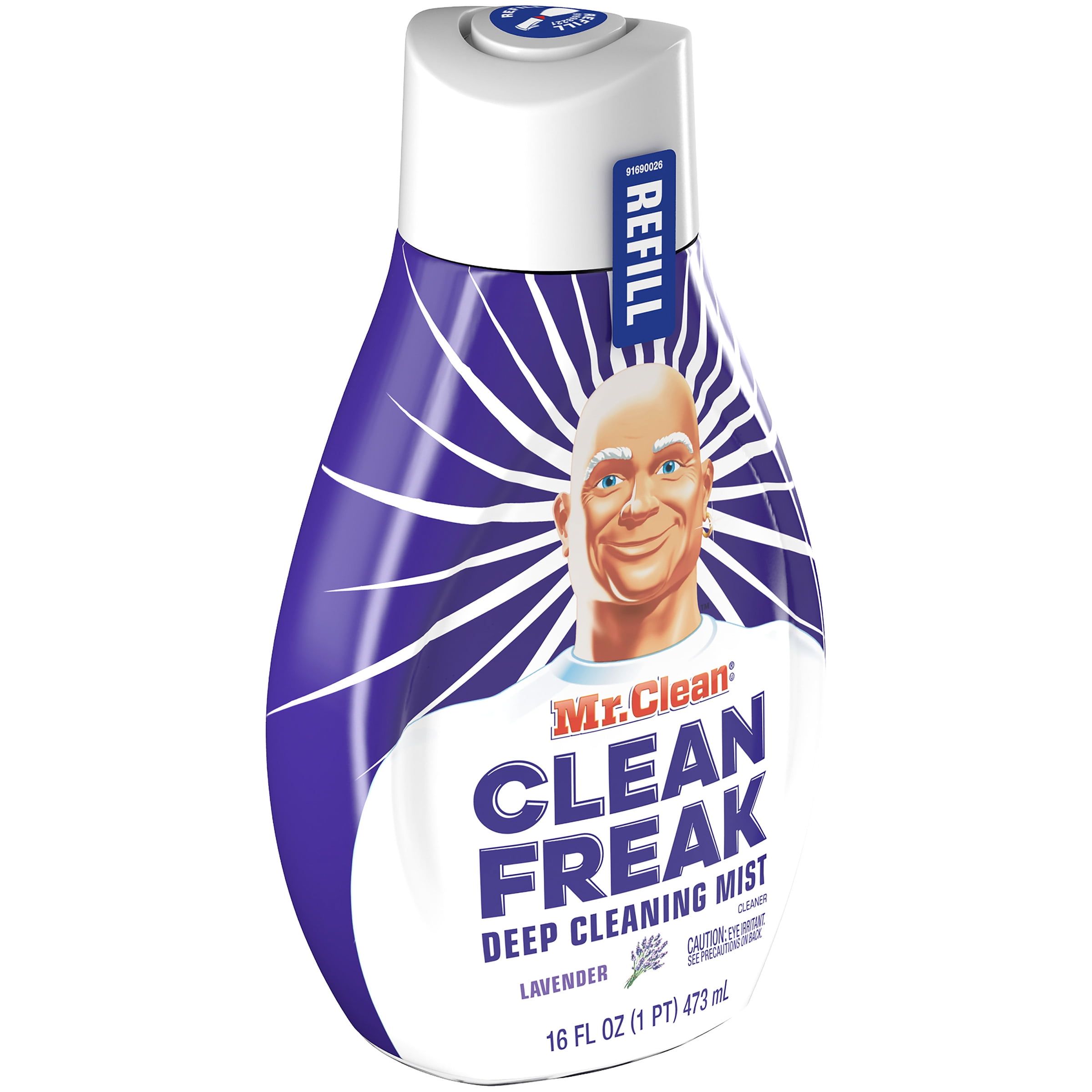 Procter & Gamble Mr. Clean Clean Freak Deep Cleaning Mist Multi-Surface  Spray, Lemon Zest, 16 oz Spray Bottle Plus 30.9 oz Refill, PGC03948