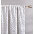 thumbnail image 3 of Jacquard Clip Blackout Rod Pocket Single Window Panel, 3 of 3