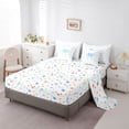 thumbnail image 5 of Erosebridal Cartoon Blue Ribbon Bedding Comforter Set 7pcs, Cool Girls Bow King Bedding Sets, 5 of 7