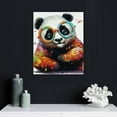 thumbnail image 4 of ONETECH Animal Picture Cool Wall Art Lazy Dog Cute Panda Happy Frog Pig Glasses Artwork Cartoon Images Canvas Painting, 4 of 4