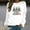 White, variant on Women Christmas Fashion Casual Print Round Neck Loose Long Capless Sweatshirt Sleeve