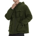 thumbnail image 1 of LOVZFMLL Vestes pour Hommes Veste Multifonction à Multiples Poches Mince Décontractée Extérieure Imperméable Combinaison d'Alpinisme à Manches Longues à Capuche Veste Décontractée/veste, 1 of 4