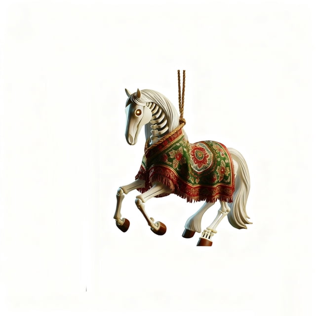Ornamento de Navidad de Caballo Ornamentos de Navidad Temáticos de Caballo Ornamentos Ecuestres Ornamentos de Navidad Caprichosos