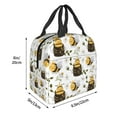 thumbnail image 3 of Naloa Honey Bee Insect Print Lunch Box for Women Men,Insulated Lunch Bag,Lunchbox,Thermal Leakproof Cooler,Reusable Lunch Tote Bag for Work School Travel Picnic, 3 of 8