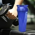 thumbnail image 5 of Bote shaker 600ml | Botella de agua deportiva impermeable para fitness, gimnasio, oficina | Material duradero para PC libre de BPA | Tapa abatible rápida | Bola de mezcla para polvos de proteína, 5 of 5