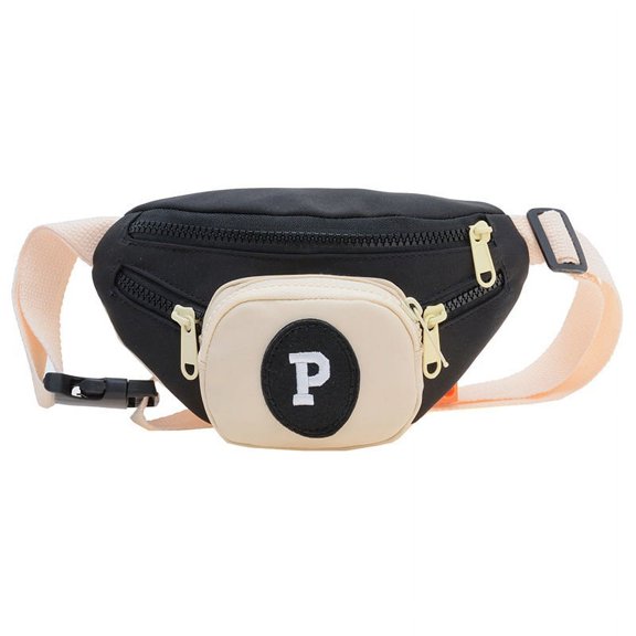 Cute Fanny Pack Kids Small Waist Belt Bag Color Block Letter Design Crossbody Chest Sling Purse for Girls Boys