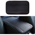 thumbnail image 1 of LAICAIW Four Seasons Universal Armrest Box Mat, Fiber Leather Embossing, Waterproof Armrest Cover Center Console Mat, Car Armrest Seat Cover (Red), 1 of 7