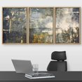 thumbnail image 2 of wall26 Framed Canvas Print Wall Art Set Grunge Dark Gold Paint Stroke Landscape Abstract Shapes Illustrations Modern Art Decorative Multicolor for Living Room, Bedroom, Office - 16"x24"x3 N, 2 of 5