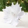 thumbnail image 3 of Nueva flor artificial grande con purpurina para decoración navideña, flores falsas de Pascua, para Navidad, bodas, Año Nuevo, decoración del hogar, manualidades DIY, 3 of 5