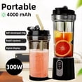 thumbnail image 2 of Exprimidor Portátil Multifuncional de Alta Potencia, Motor Potente, Trituración Rápida, Batería de 4000 MAh, Vaso para Jugo para Interiores y Exteriores A, 2 of 5