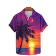 thumbnail image 4 of ZQUUVOU Men's Hawaiian Shirt Floral Print Short Sleeve Summer Button Shirt (I-Multicolor,5XL), 4 of 4