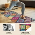thumbnail image 4 of Multicolor Ethnic Mandala Pattern Hot Yoga Mat Towel Non Slip for Hot Yoga - Quick-Drying Yoga Mat Cover with 4 Corner Pockets with Travel Bag - Hot Yoga Towel Non Slip 70"x26", 4 of 6