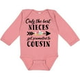 thumbnail image 3 of Inktastic Only the Best Nieces Get Promoted to Cousin Boys or Girls Long Sleeve Baby Bodysuit, 3 of 5