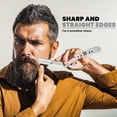 thumbnail image 3 of Utopia Care Professional Barber Straight Edge Razor Safety with 100 Pack Blades, Silver, 3 of 9