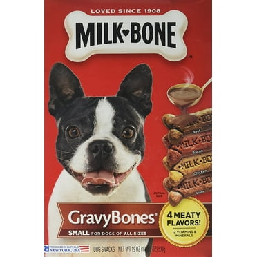 Milk-Bone GravyBones Dog Treats for Small Dogs, 19 oz - Pack of 2