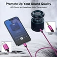 thumbnail image 5 of 3 Pack USB C to 3.5mm Audio Aux Jack Cable, Type C to 3.5mm Headphone Car Stereo Cord Aux to USB C 3.3FT Audio Cable Compatible with iPhone 15 Pro Max 15 Plus, Samsung Galaxy S24 S23 S22, Pink, 5 of 7